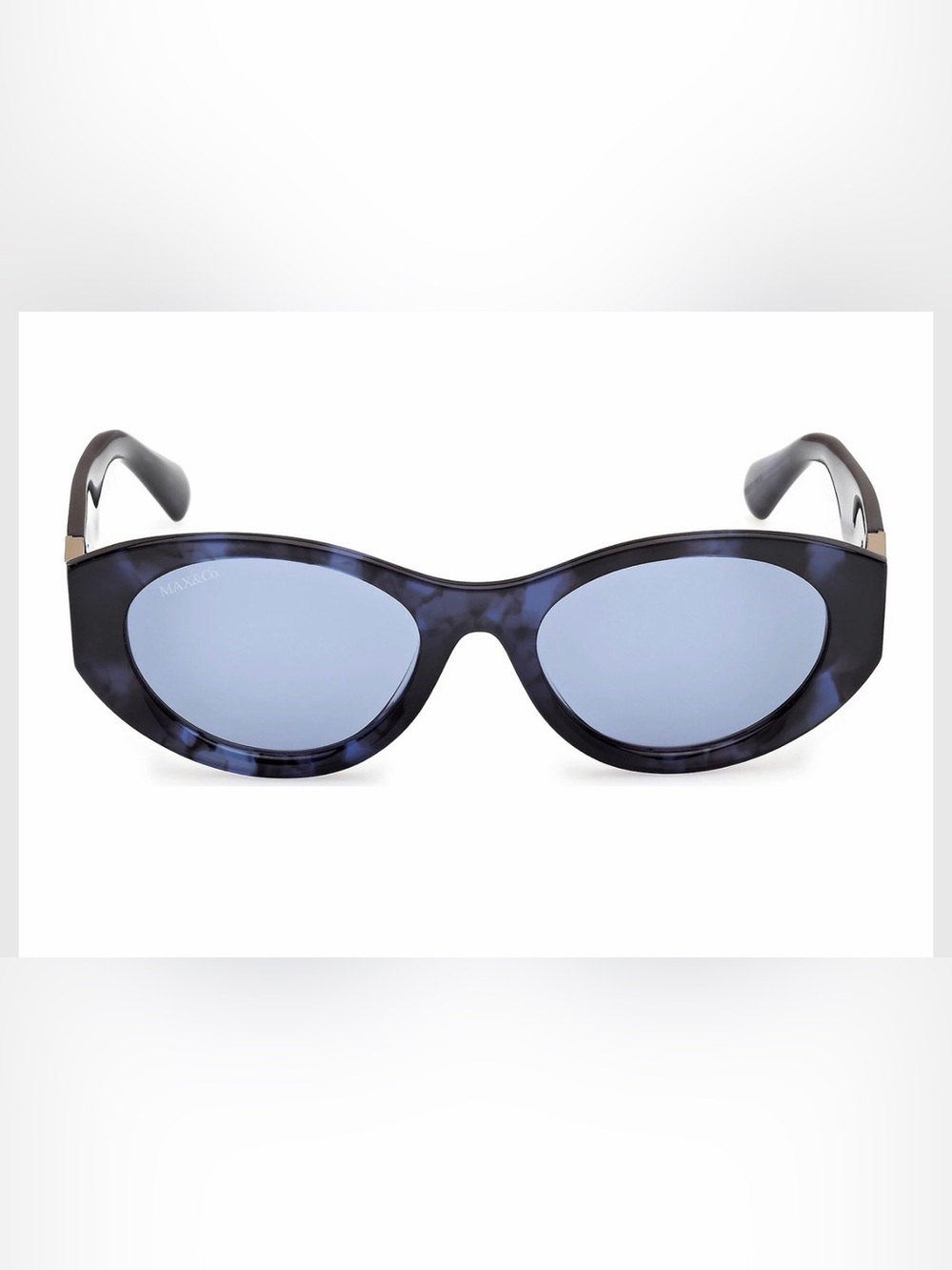 Max&Co MO0123/55V Oval Women’s Sunglasses Coloured Havana Blue Lenses NWT - Picture 2 of 6